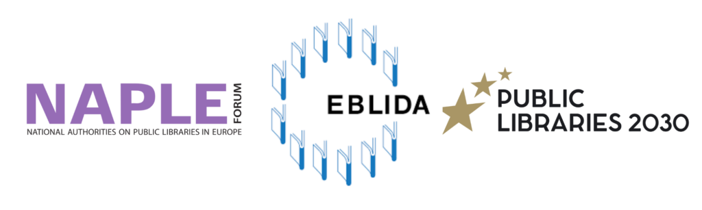 EBLIDA, NAPLE and PL2030 logos